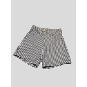 Abercrombie & Fitch The Dad Short High Rise  Stripe Blue White 23 000
